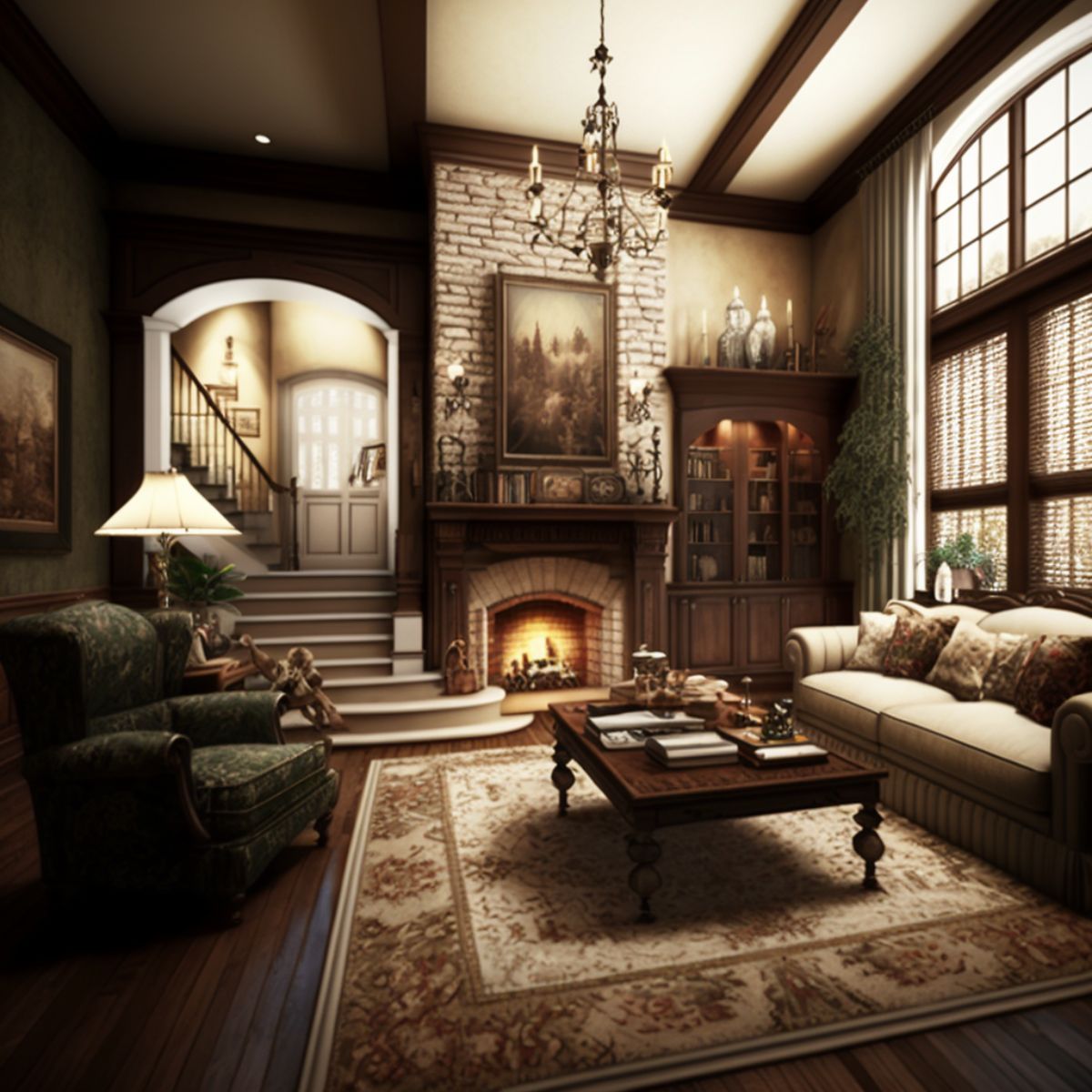 Traditional living room style