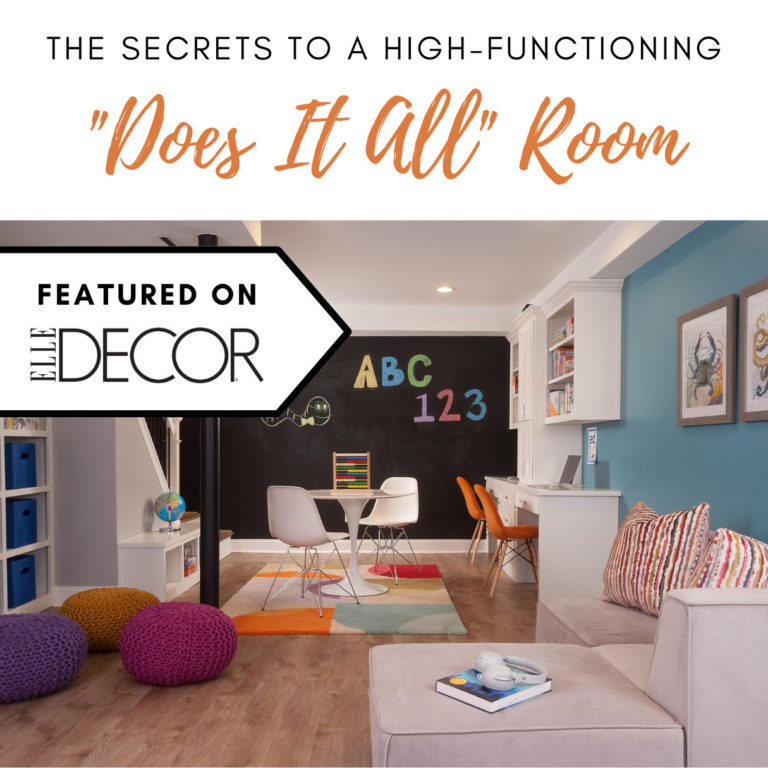 Multi-function room secretes - featured on ELLE DECOR