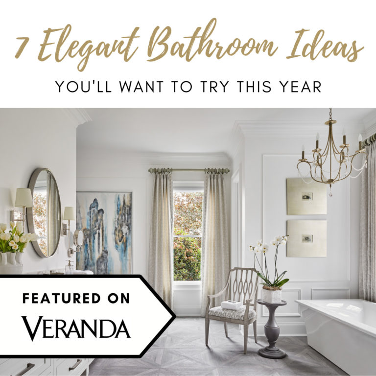 Elegant bathroom ideas featured on VERANDA